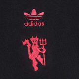 2025 M Utd Black Cotton Retro Style Jersey