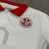 2024 Tunisia Away White Fans Soccer Jersey 突尼斯