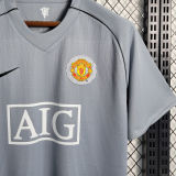 2007/08 M Utd Gray Goalkeeper Retro Soccer Jersey