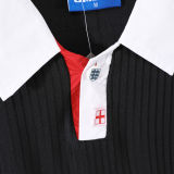 1998 England Away Black Retro Soccer Jersey