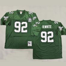 R.WHITE #92 Men's Philadelphia Eagles Retro NFL Jersey 老鹰