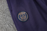 2024 PSG Dark Purple Hoody Zipper Jacket Tracksuit