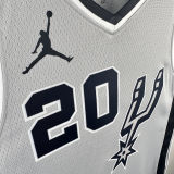 2021 Spurs GINOBILI #20 Grey NBA Jerseys