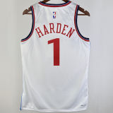 2024/25 Clippers HARDEN #1 White NBA Jerseys