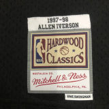 1997/98 76ers IVERSON #3 Retro Black NBA Jerseys热压