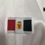 1997/99 M Utd Away White Retro Soccer Jersey