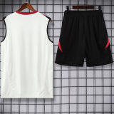 2025 M Utd White Vest Training Jersey(A Set)
