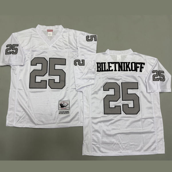 BILETNIKOFF #25 Men's Las Vegas Raiders Retro NFL Jersey 突袭者