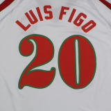 1996/97 Portugal Away White Retro Soccer Jersey