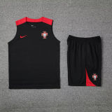 2024/25 Portugal Black Vest Training Jersey(A Set)