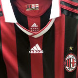 2009/10 AC Milan Home Retro Soccer Jersey
