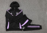 2025 Germany Black Hoody Zipper Jacket Tracksuit