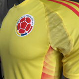 2024/25 Colombia Home Yellow Player Version Soccer Jersey