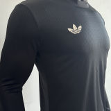 2025 Germany 125Th Black Player Version Long Sleeve Soccer Jersey