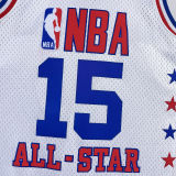 2003 ALL-STAR CARTER #15 Retro White NBA Jerseys