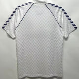 1986-1989 RM White Home Retro Soccer Jersey