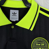 2025/26 AD x oasis Black Retro Style Fans Soccer Jersey