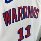 2024/25 Warriors THOMPSON #11 White Retro NBA Jerseys 热压