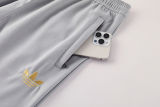2025/26 M Utd Grey Hoody Zipper Jacket Windbreaker