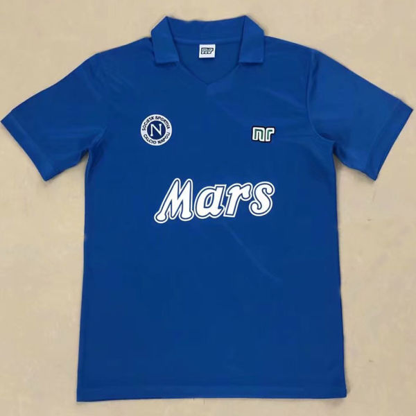 1988/89 Napoli Home Blue Retro Soccer Jersey