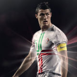 2012 Portugal Away White Retro Player Version Soccer Jersey