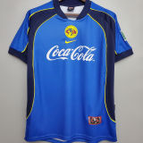 2001/02 Club America Away Blue Retro Soccer Jersey