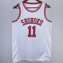 RUKAWA #11 SHOHOKU White NBA Jersey