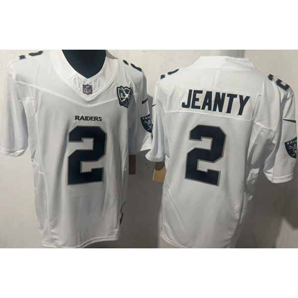 JEANTY #2 Men's Las Vegas Raiders NFL Jersey 突袭者   (3代）