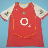 HENRY #14 ARS Home Retro Jersey 2004/05 (Have Patch 带2003-2004 金双臂章 FA Premier League Font 英超字体 )