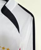 2006 Germany Home White Retro Long sleeve Soccer Jersey