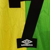 1992/94 M Utd Yellow And Green Retro Soccer Jersey