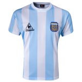 1986 Argentina Home Retro Soccer Jersey