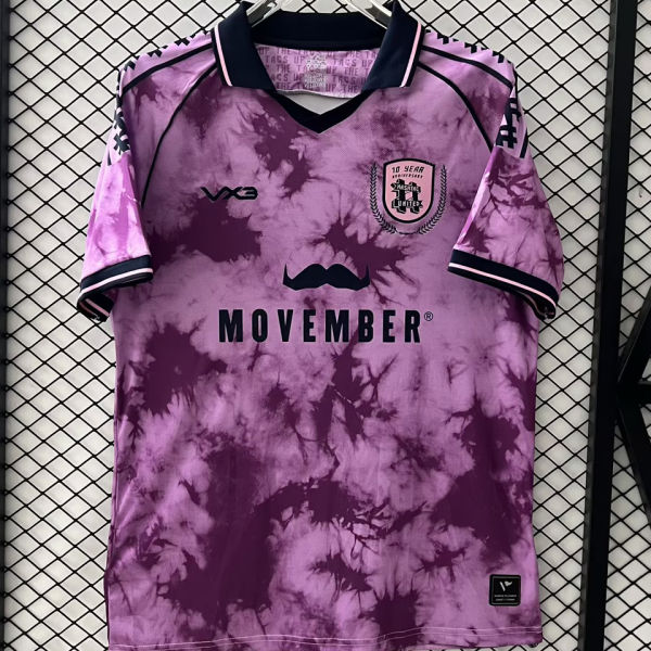 2025/26 Hashtag United F.C.Third Purple Soccer Jersey