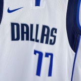 Mavericks DOECIC #77 White Kids NBA Jersey 热压