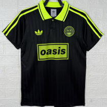 2025/26 AD x oasis Black Retro Style Fans Soccer Jersey