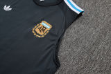 2025/26 Argentina Dark Grey Vest Training Jersey(A Set)