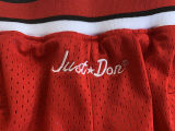 Bulls Red Four Bags NBA Pants