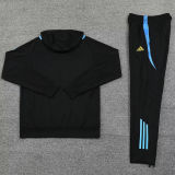 2025 Argentina Black Hoody Zipper Jacket Tracksuit