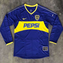 2003/04 Boca Home Retro Long Sleeve Soccer Jersey
