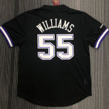 WILLIAMS # 55 KINGS Black Mitchell Ness Retro Jerseys