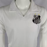 1970 Santos Home White Retro Soccer Jersey