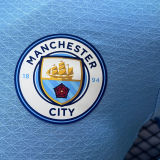 2024/25 Man City Home Blue Player Version Long Sleeve Jersey