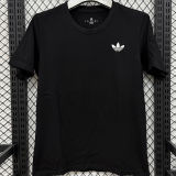 2026/27 AD Black Casual Pure Cotton T-Shirt  T290 三叶草