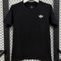2026/27 AD Black Casual Pure Cotton T-Shirt  T290 三叶草