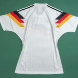 1990 Germany Home White Retro Soccer Jersey