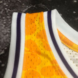 1996/97 Lakers BAPE×M&N #93 Yellow NBA Jerseys