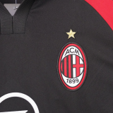 2000/2001 AC Milan Away Black Retro Soccer Jersey