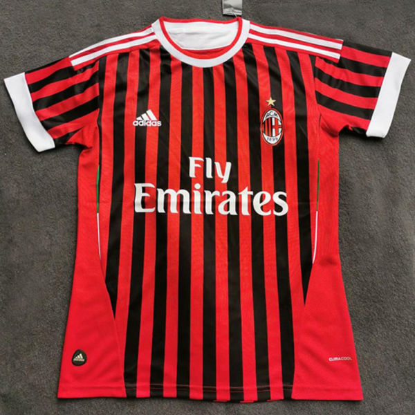 2011/12 AC Milan Home Retro Soccer Jersey