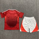 2024/25 M Utd Home Red Kids Soccer Jersey