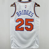2025 NY Knicks BRIDGES  #25 White City Edition NBA Jerseys